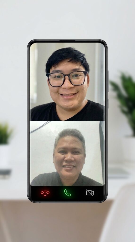 Online class session with a student joining by video call from Dubai